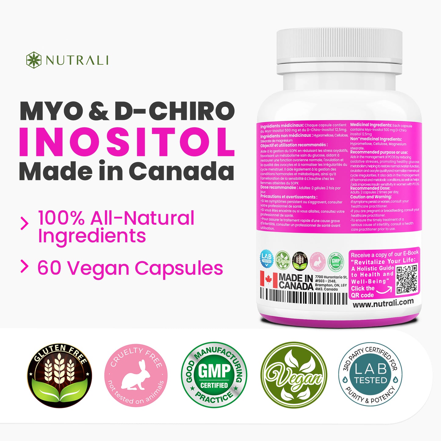 
                  
                    Myo-Inositol & D-Chiro Inositol Capsules - 1000MG
                  
                