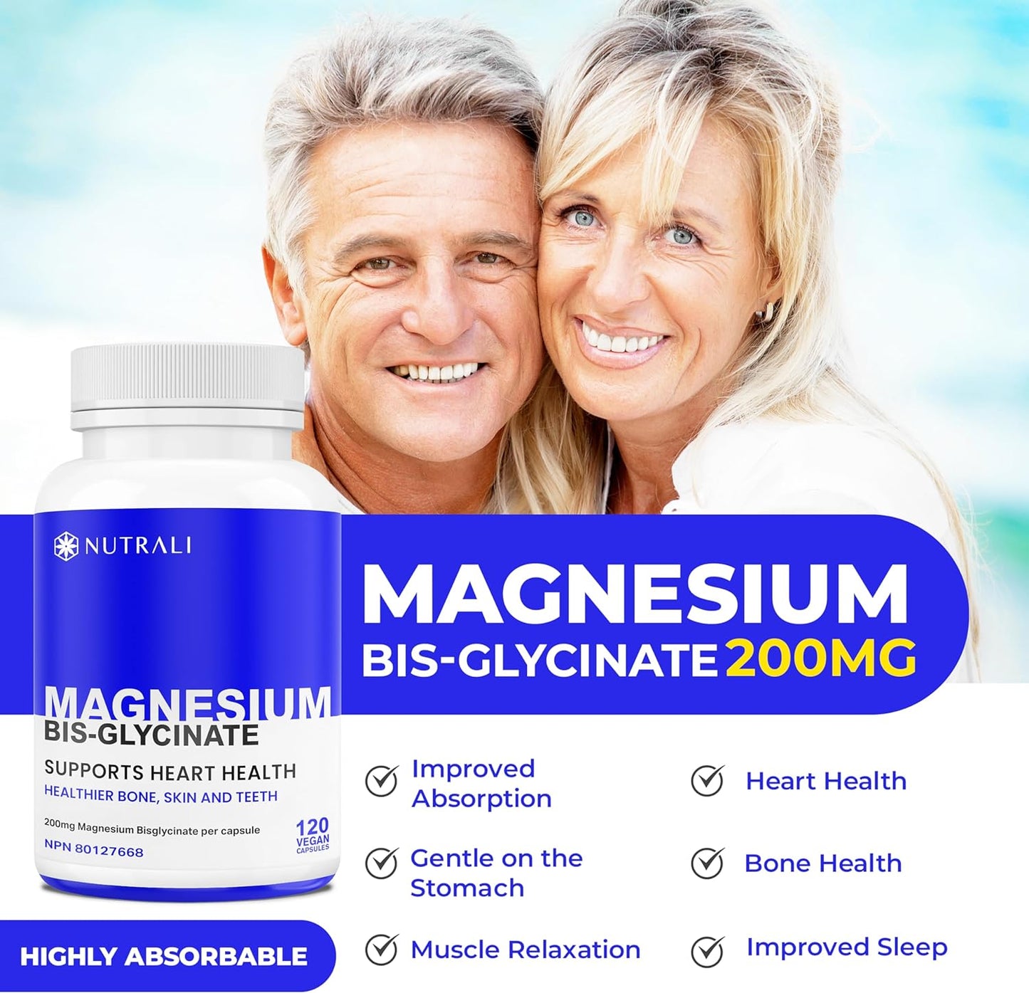 
                  
                    Magnesium Bisglycinate Chelated Capsules – 200mg
                  
                
