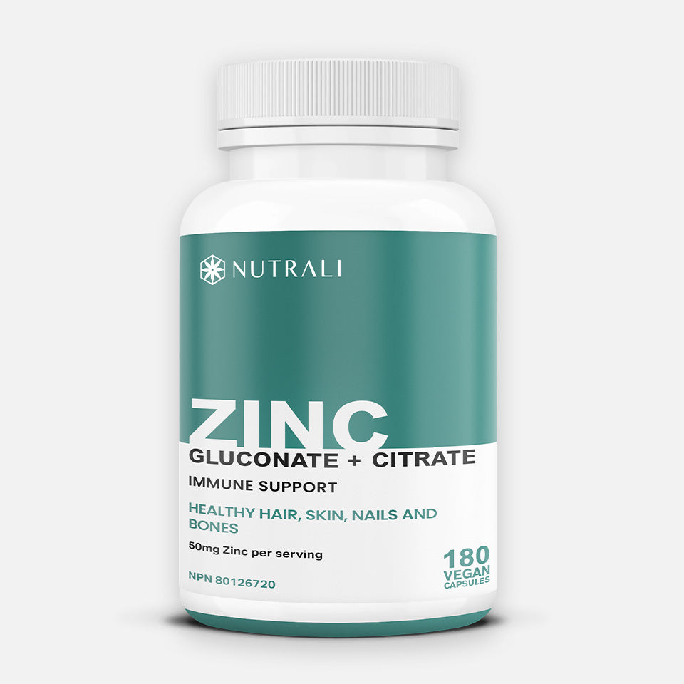 Zinc Gluconate & Zinc Citrate Chelated – 50mg