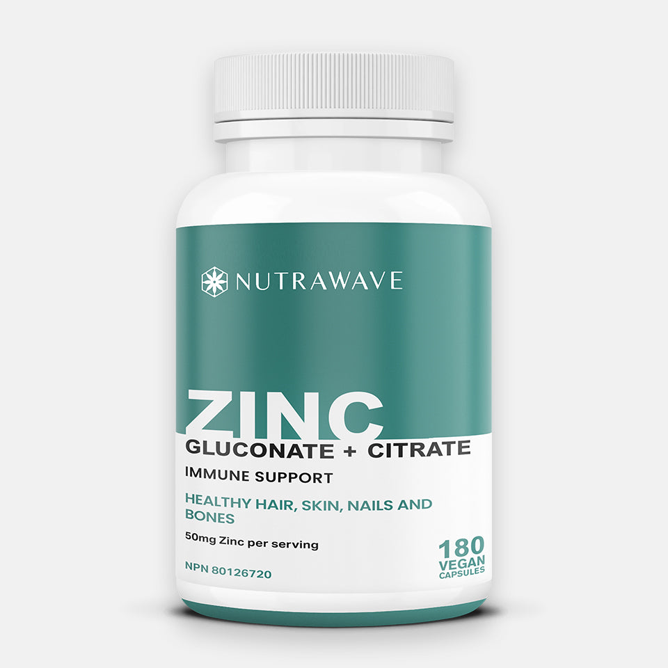 Zinc Gluconate & Zinc Citrate Chelated Capsules – 50mg