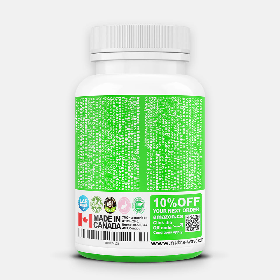 
                  
                    Vitamin D3 + K2 Capsules - 1000IU
                  
                