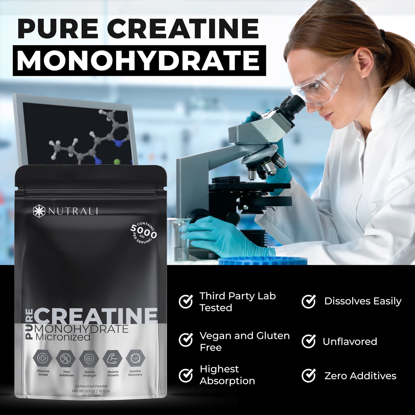 
                  
                    Creatine Micronized Monohydrate - 5000MG
                  
                