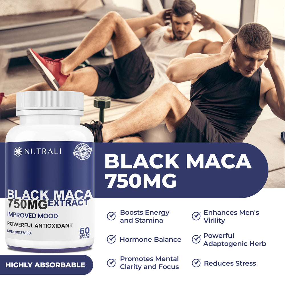 
                  
                    Black Maca Capsules - 750mg
                  
                