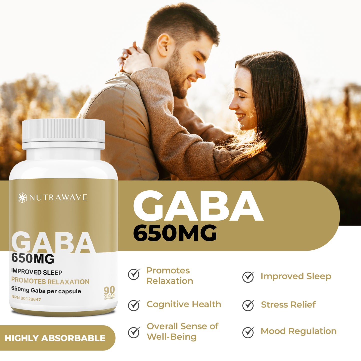 
                  
                    GABA (Gamma-Aminobutyric Acid) Caspule - 650mg
                  
                