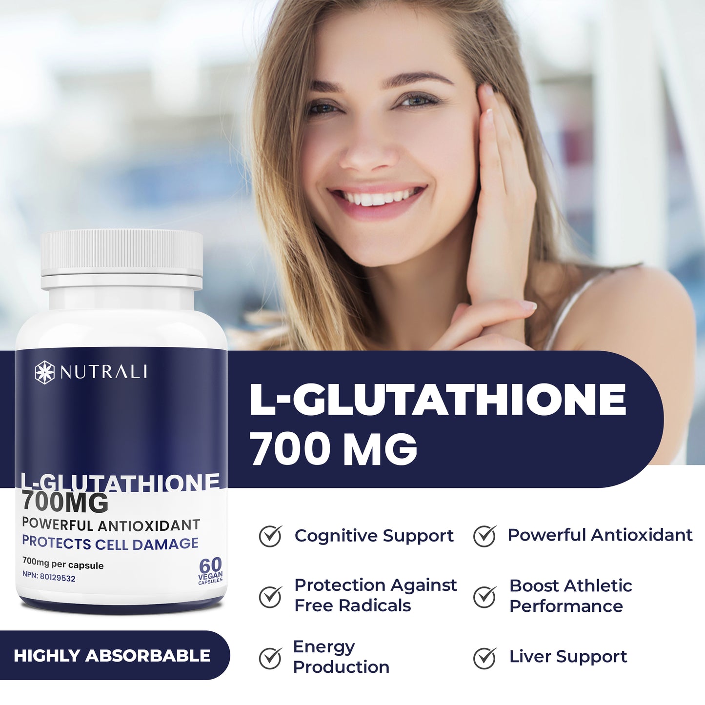 
                  
                    L- Glutathione Capsules - 700mg
                  
                