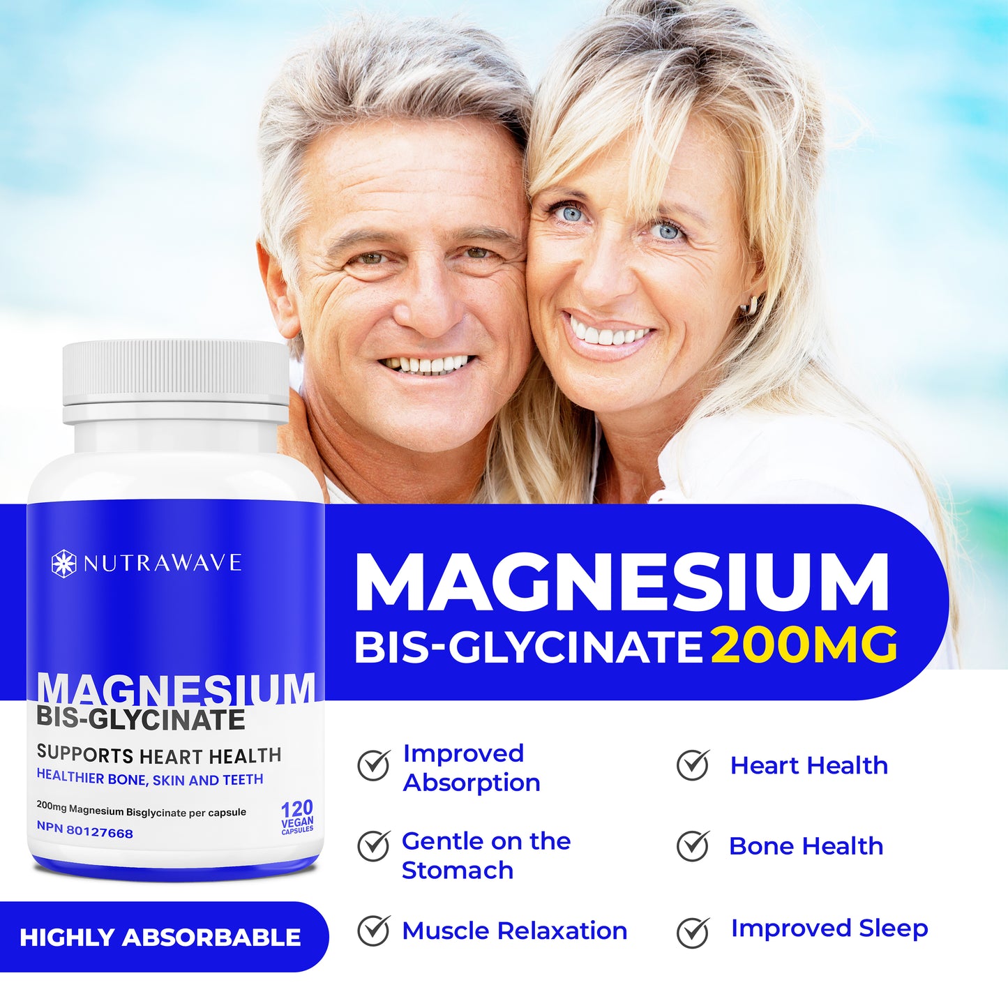 
                  
                    Magnesium Bisglycinate Chelated Capsules – 200mg
                  
                