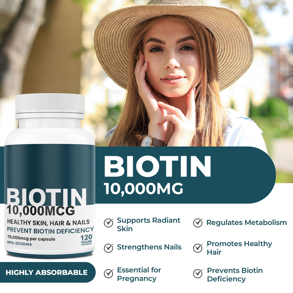 
                  
                    Biotin Capsules - 10000mcg
                  
                