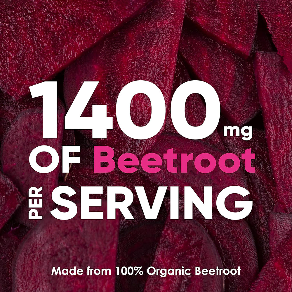 
                  
                    Organic Beetroot Capsules - 1400mg
                  
                