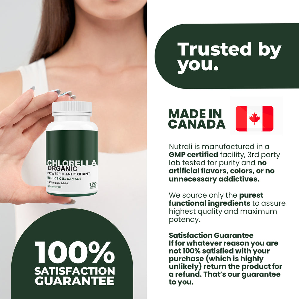 
                  
                    Organic Chlorella Tablets - 1000mg
                  
                
