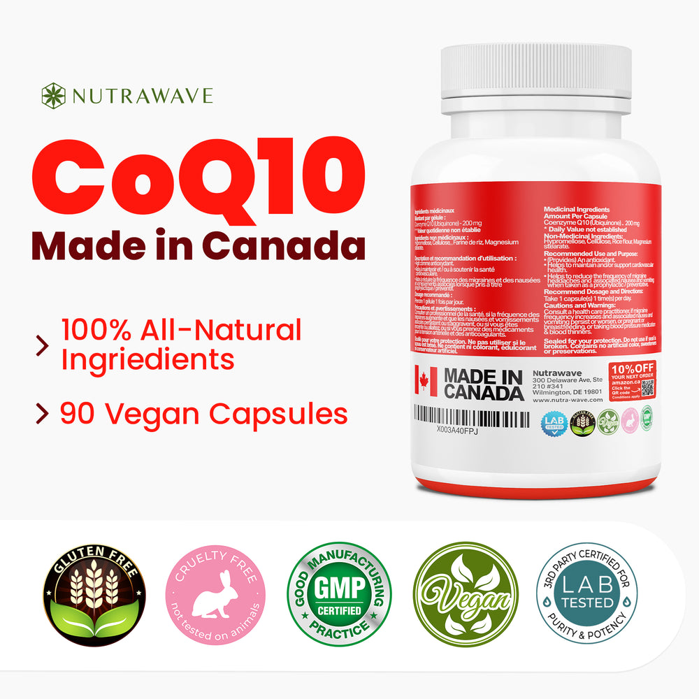 
                  
                    CoQ10 Ubiquinone Capsules - 200mg
                  
                