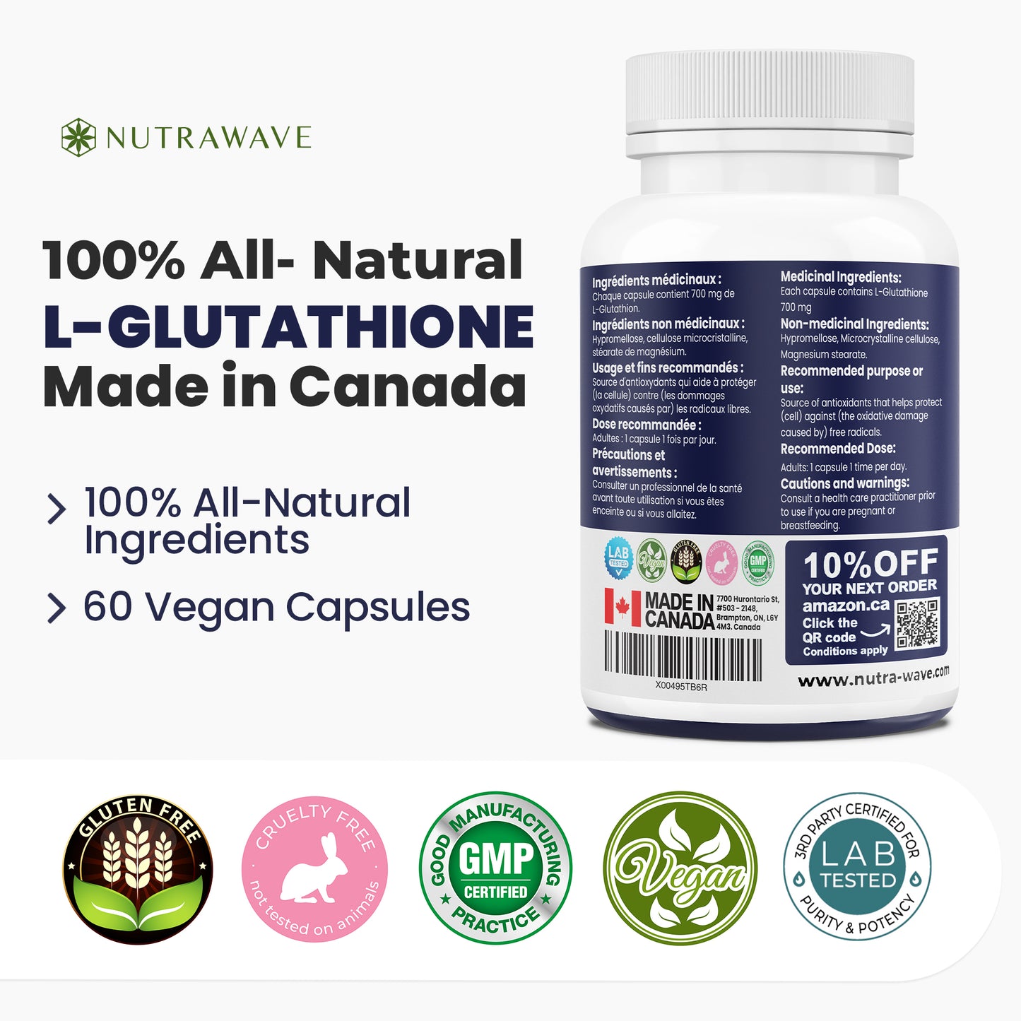 
                  
                    L- Glutathione Capsules - 700mg
                  
                