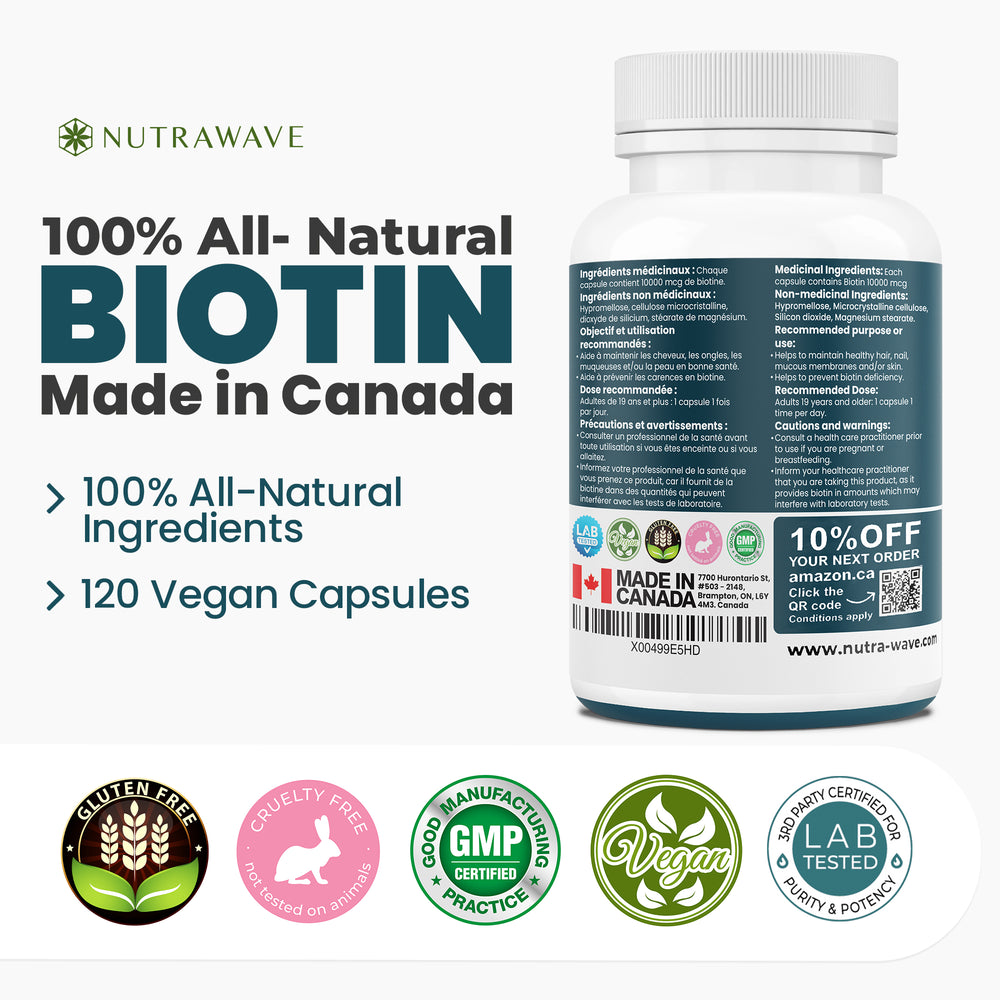 
                  
                    Biotin Capsules - 10000mcg
                  
                