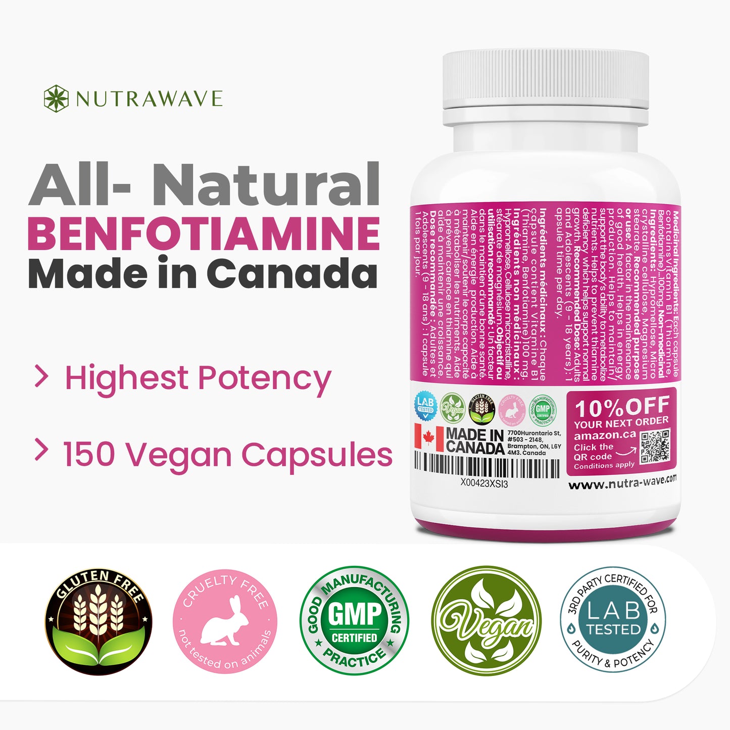 
                  
                    Benfotiamine Capsules - 100mg
                  
                