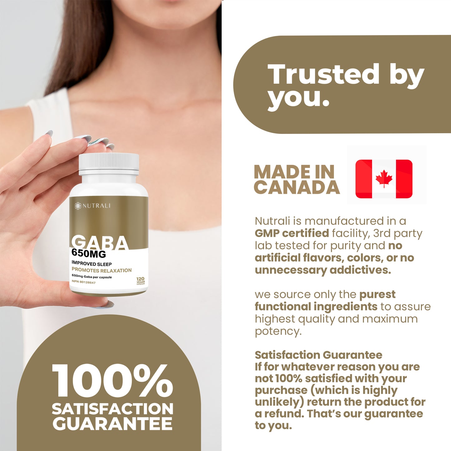 
                  
                    GABA (Gamma-Aminobutyric Acid) Caspule - 650mg
                  
                