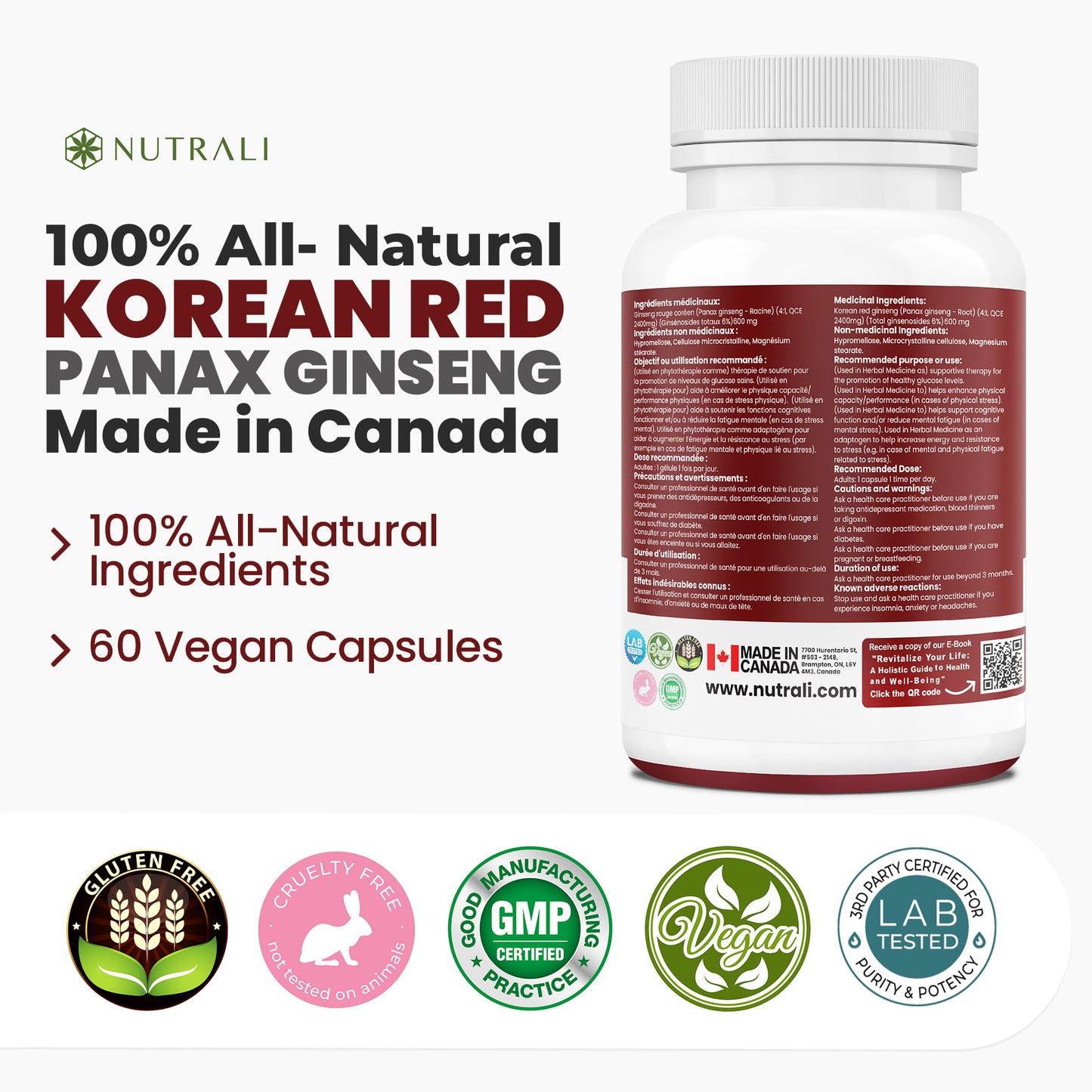 
                  
                    Korean Red Panax Ginseng Capsules - 2400mg
                  
                