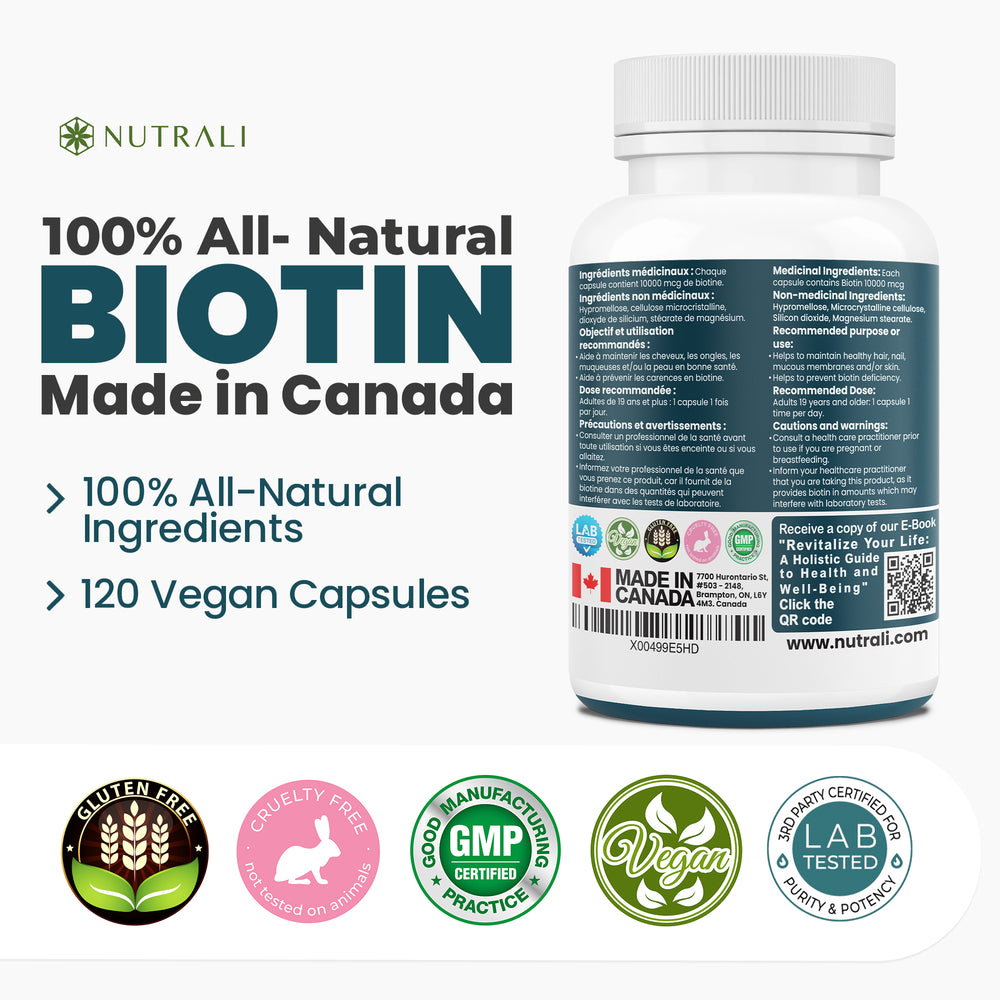 
                  
                    Biotin Capsules - 10000mcg
                  
                