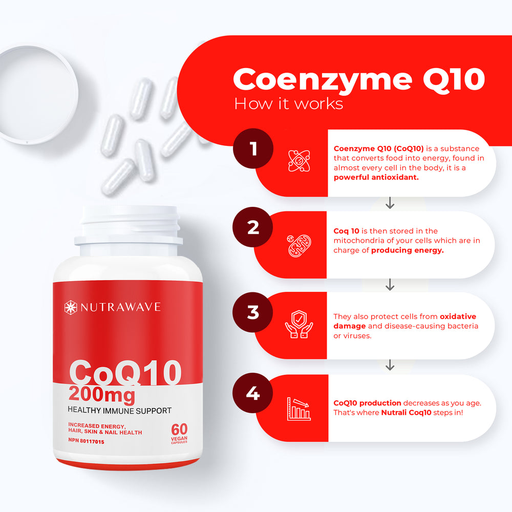 
                  
                    CoQ10 Ubiquinone Capsules - 200mg
                  
                