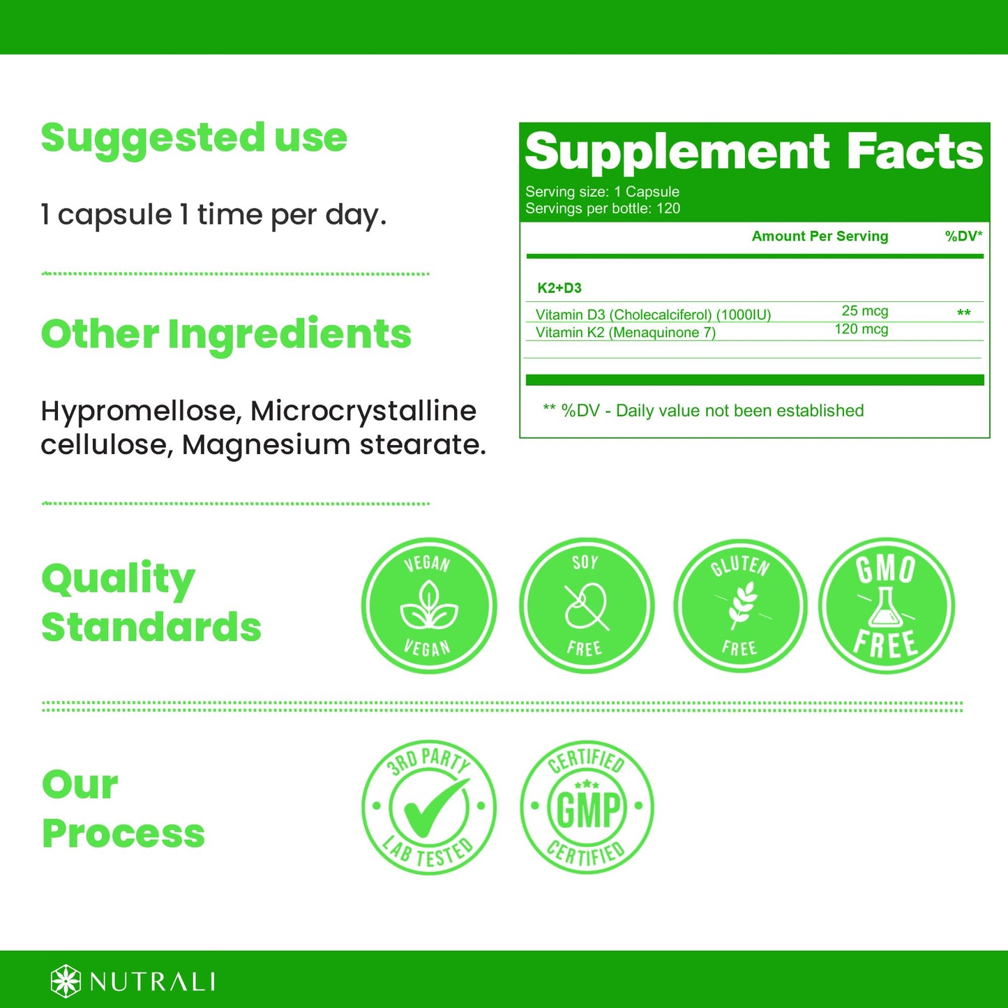 
                  
                    Vitamin D3 + K2 Capsules - 1000IU
                  
                