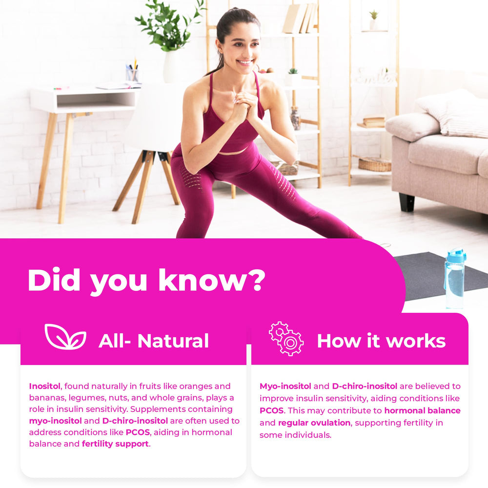 Myo-Inositol & D-Chiro Inositol Capsules - 1000MG