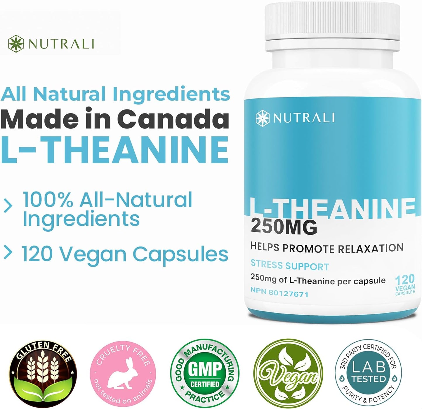 
                  
                    L-Theanine Capsules – 250mg
                  
                