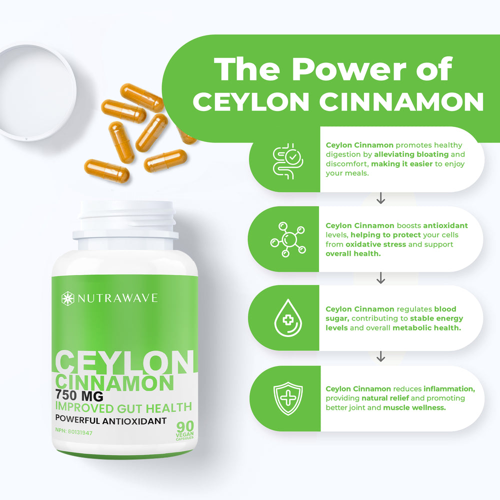 
                  
                    Ceylon Cinnamon Capsules - 750mg
                  
                