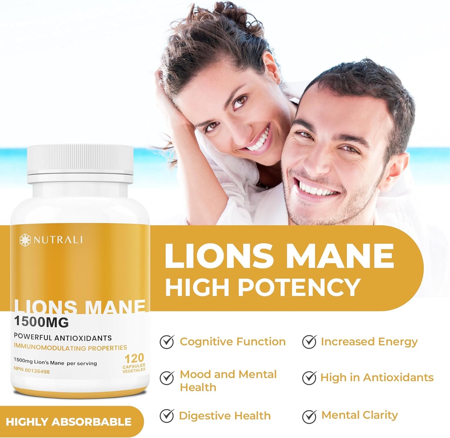 
                  
                    Lions Mane Extract Capsules – 1500mg
                  
                