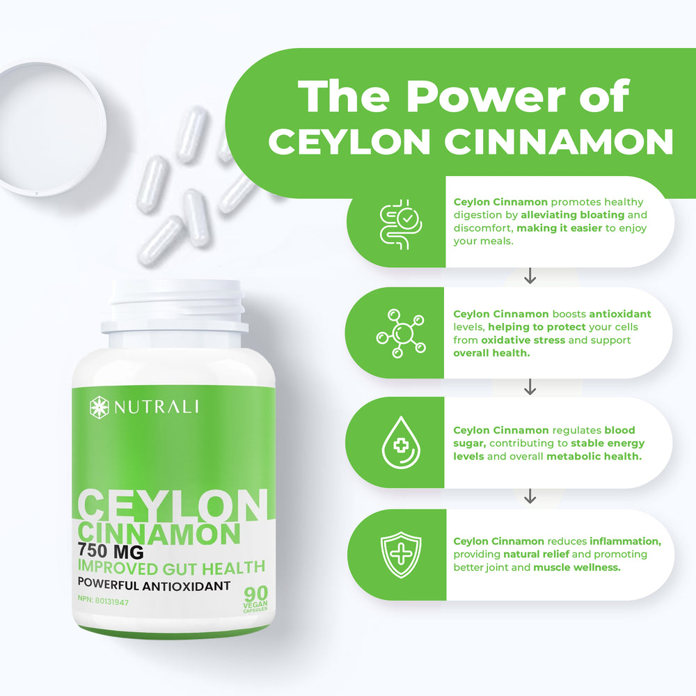 
                  
                    Ceylon Cinnamon Capsules - 750mg
                  
                