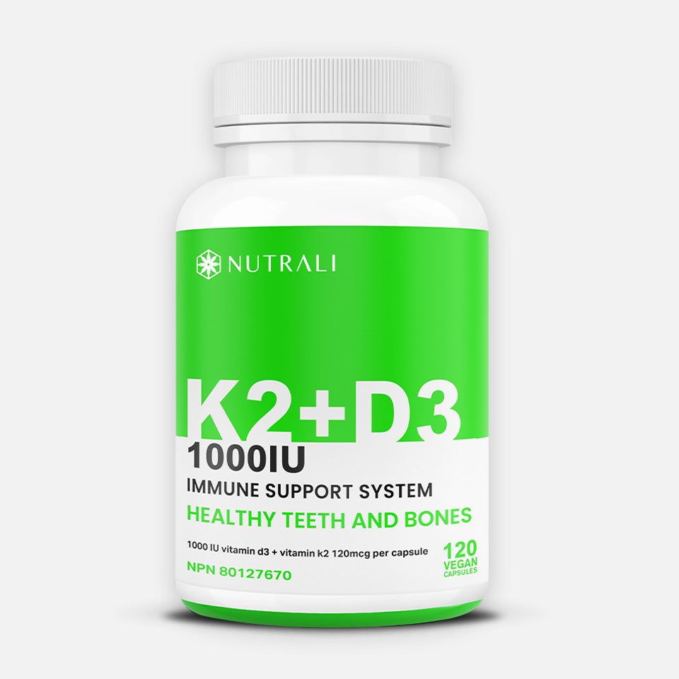 Vitamin D3 + K2 Capsules - 1000IU