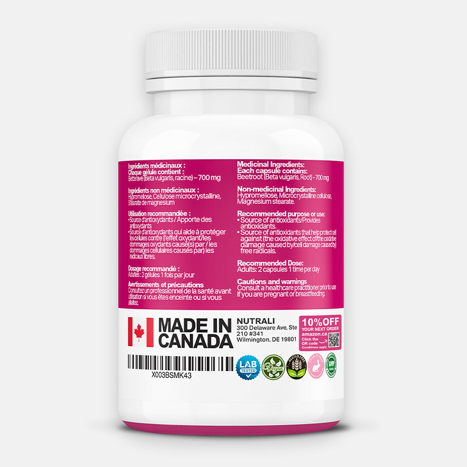 
                  
                    Organic Beetroot Capsules - 1400mg
                  
                