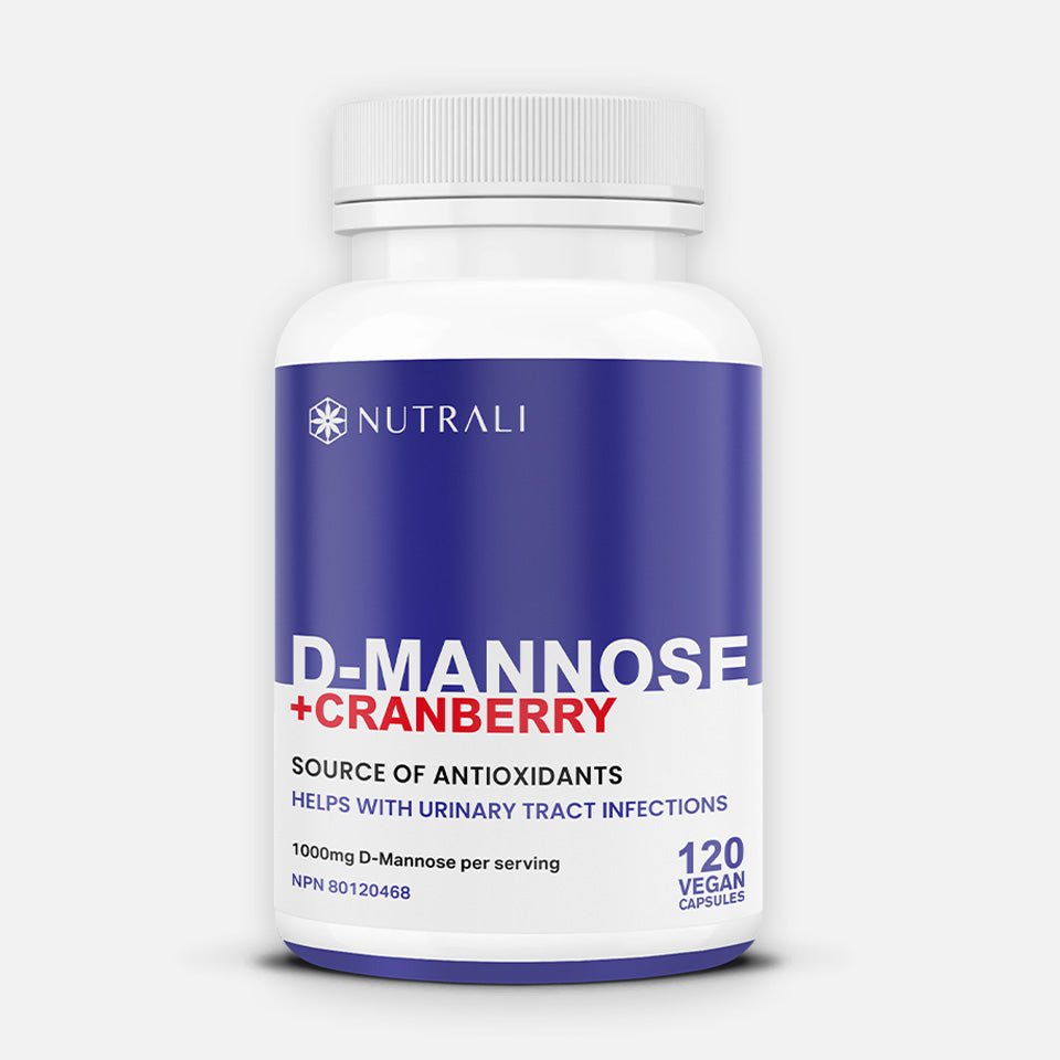 D-Mannose + Cranberry Capsules – 1000mg