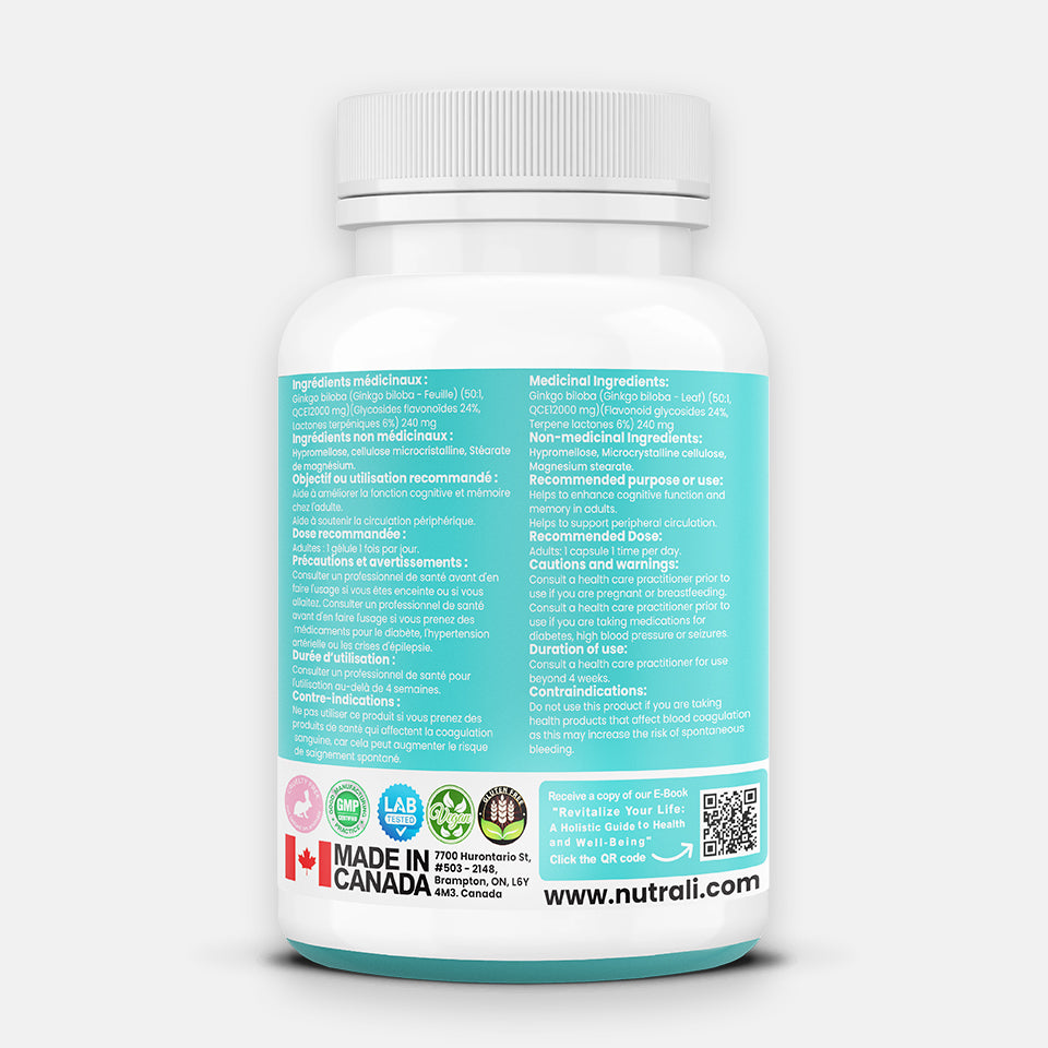 
                  
                    Ginkgo Biloba Capsules - 12000mg
                  
                