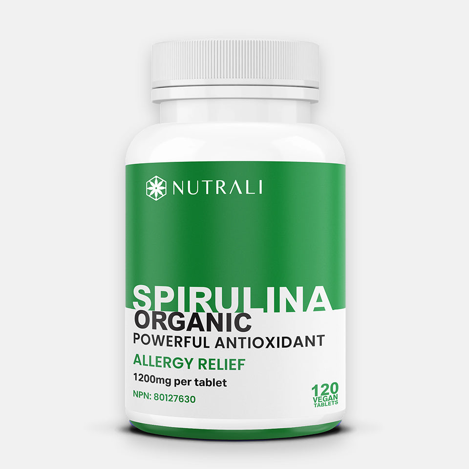 Organic Spirulina Tablet - 1200mg (per tablet)